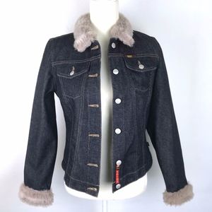 Todd Oldham |  Vintage 90's Denim Jacket w/Fur